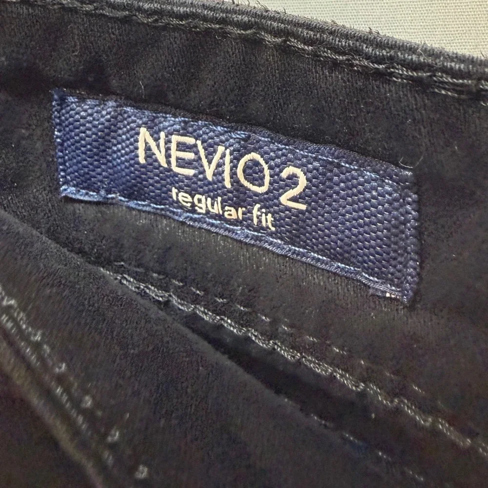 Atelier Gardeur Nevio 2 Regular Fit Mens Pants Black Size 35/28 Cotton Blend